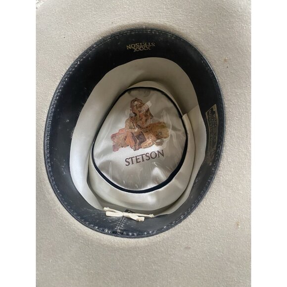 Vintage Stetson John B. Open Road 4X Beaver xxxx Felt Hat 6 3/4 Cowboy Western - Picture 9 of 16